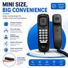 Black Corded Desk Telephone Home Office Landline Phone Wall Mount Classic Us