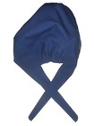 Unisex Surgical Blue Scrub Working Caps W ties And Built-in Sweatband -large  xl