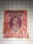 Pakistan Overprint India Stamps Kgvi High Values 10rs 5rs Airmail Used
