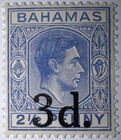 Travelstamps  1940 Bahamas Stamps Sc  115 King George Vi 3d On 2 1 2p Mogh