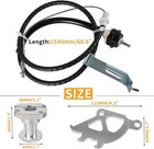 For 96-04 Mustang Clutch Cable Quadrant And Firewall Adjuster Kit 6061-t6 Billet