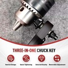 For Drill Chuck Key Wrench Ratchet Spanner Compatible-with Multiple Sizes G5sh