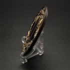 Japanese Tsuba Sword Guard Copper Crane Cloud Design Gold Silver Plated