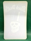 Black Death Vodka Lighted Sign Lens - Excellent Condition - Nos - Skull Top Hat