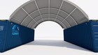 20w-20l-6 5h ft  Shipping Container Roof Quonset Hut Shed Hoop Barns Shelter 