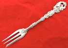 Antique 27gr Sterling Silver 6    Souvenir Fork 1883