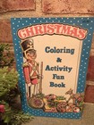 Vtg 1980s Christmas Coloring   Activity Fun Book Fun For Kids   Teachers Rare