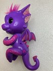 Wowwee Fingerlings Purple Dragon Kaylin Electronic Toy Pet - Works  Euc
