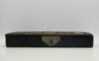 Antique Asian Hand Painted Box 3 Compartments Perfect For Artists Tools Brushes