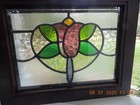 Pretty Tulip Leaded Stained-glass Window 21  X 16 7 8  W protective Glass