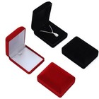Velvet Necklace Box Pendant Box Jewelry Organizer Gift Packaging Box Jewelry Sto