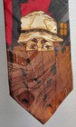 Home Improvement Vintage Tie Wilson Fence Graphic Burgundy Novelty 