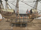 Stunning Antique Handmade Large Model Ship Of  the Great Harry  Circa 1890-1910 