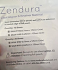 10x Zendura Clear Aligner   Retainer Material  9157 0 625mm X 125mm Circle  lot 
