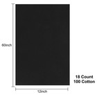 Aida Cloth 18 Count Cross Stitch Fabric 12 By 60inch 18ct black 