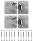 Heavy Duty Puck Lock   Hasp Set - 2 Pack High Security Steel Padlocks For Trucks
