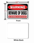  2 Pack  Beware Of Dog Warning Sign - 10 X 7 Rust Free Aluminum  Uv Printed R   