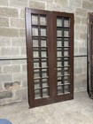   Antique Oak Double Entrance French Doors 16 Lites Each   48 X 89 25   Salvage