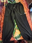 Pro Club Heavyweight Cargo Sweatpants Men   s Xl Black Straight Leg Logo