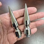 3  Long Fat Spike  Screw Back 2 Pcs Steel Spike Leather Dyi Punk Rock Accesories
