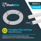 1 2 Inch X 100 Feet White Pex-b  Pex Pipe Flexible Water Tubing For Plumbing  U8