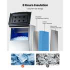 Commercial Ice Maker Storage Bin 250lbs Capacity Stainless Steel Ice Storage Bin