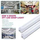 12 Pack 4ft 60w Led Linkable Shop Ceiling Light Super Bright Daylight 6000k