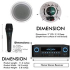 Home Theater System - 1000 W Amplifier W  qty 6  6 5  Speakers  Mic