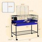 39  Small Animal Cage Guinea Pig  Hedgehog  Ferret Pet Habitat  Blue