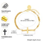 Virgin Mary Jesus Cross Beaded Bracelet Christian Religious Beliefs Prayer