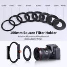 Metal Square Lens Filter Holder 100mm With 8 Lens Filter Adapter Rings 49mm-82mm