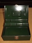 Vintage Green Metal Cash Drawer Box
