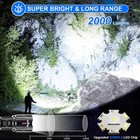 Flashlights High Lumens Rechargeable  2000 Lumens Xhm90 2 Super Bright Flash    