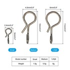 100pcs 0 2  0 43  Stainless Steel Fly Fishing Snaps No Knot Fast Snap