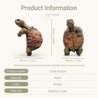 Hoiiyoza Turtle Statue Tortoise Figurine Plant Pot Hanger  2 1 Inches  Brown