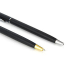 Stainless Steel Ballpoint Pen Ball Point Writing Pen Student Stationery Retro