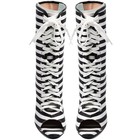 Womens Stripe Lace Up Open Toe High Wedge Heel Summer Ankle Boots Shoes Party