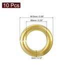 10pcs Open Jump Rings  15mm 0 59  Brass Jump Ring Connectors 3mm Thick O Rings