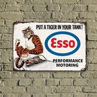 Vintage Metal Garage Tin Signs Set Of 7 Gas Station Car Motorcycle Decor 8x12