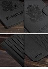 Us Passport Holder Leather Rfid Blocking Cover  Travel Wallet Case Card