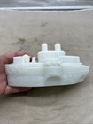 Pre-ww1 Us Naval Ship Uss Maine Milk Glass Candy Dish  kk468