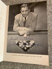  Willie Mosconi On Pocket Billards Autographed In Blue Ink 