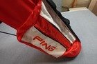 Vintage Ping Carry Stand Golf Bag Gatorade Ironman Red White Karsten Arizona