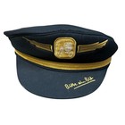 Bitburger Bitte Ein Bit Beer Captain Pilot Hat Navy Gold Embroidered