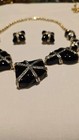 Vintage Replica Made In Italy Set Necklace And Clip-on Earrings  d2022