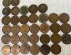 A Collection Of British Half Pennies Coins From The Early Victorian Era