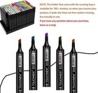 168 Colors Alcohol Markers Twin Sketch Markers Pens Dual Tip Art Markers Perm