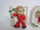 Vintage Noel Elves Elf Pixie Candleholders Figurines N O E L   Made In Japan Set