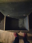 Antique Hammered Brass Covered Coal Box From The 20 s  