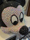 Rhinestoned Vintage Disney Mickey Mouse Head Lunch Box With Thermos
